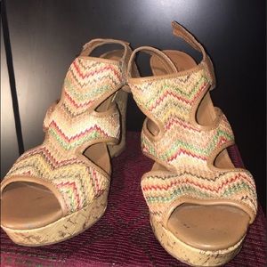 Sbicca “karrie” platform wedge sandal
